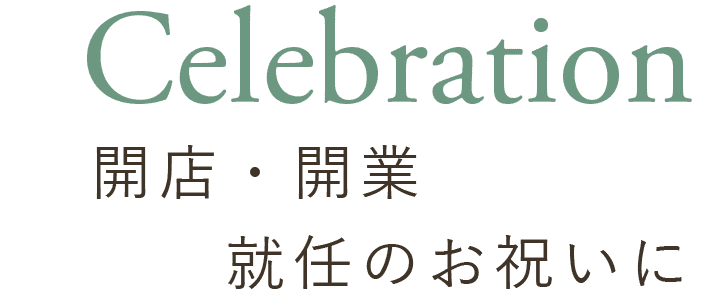 Celebration開店・開業就任のお祝いに